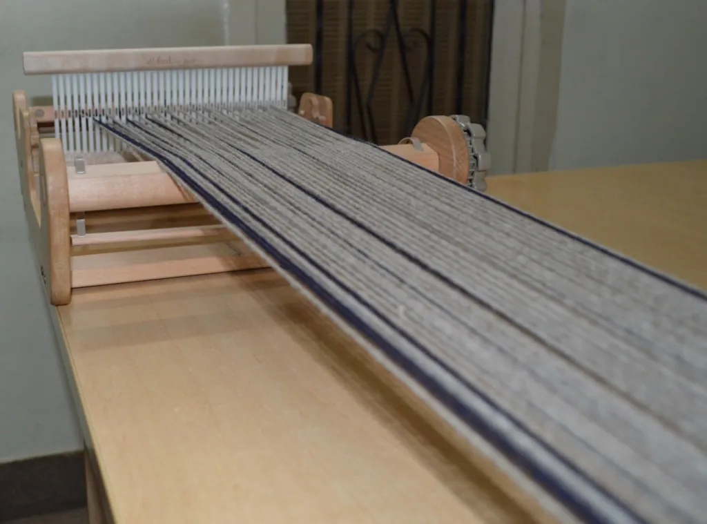 Fibonacci scarf on Rigid Heddle loom3