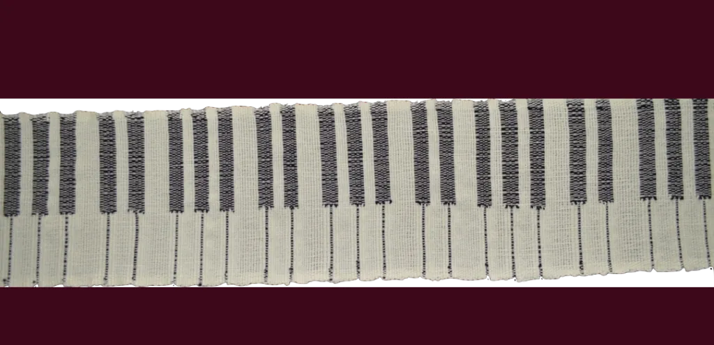piano keyboard scarf