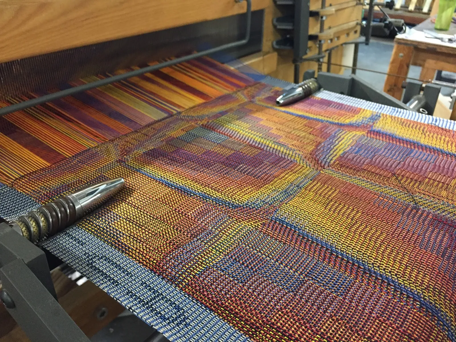 AVL Looms- 40th Anniversary tea towels with Shuttles & Needles yarns!