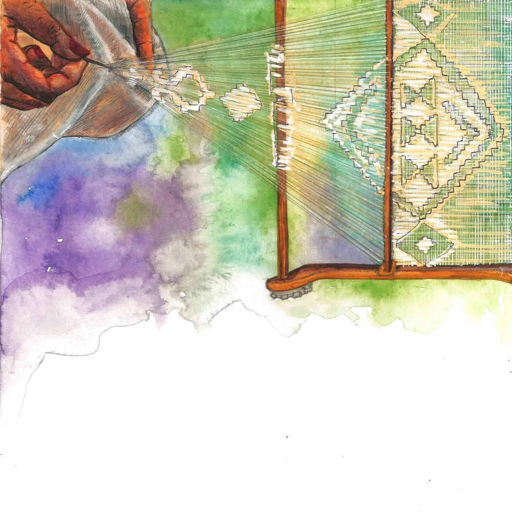 When Kasuti meets Leno- by Purvi Mittal
