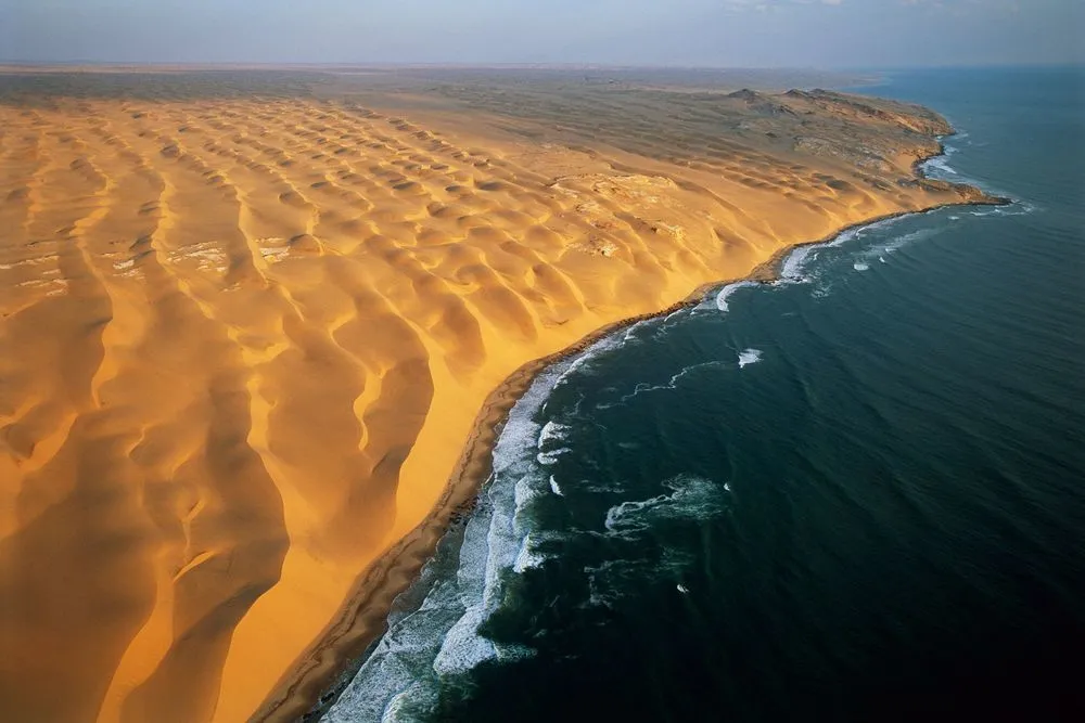 curved lines in beach