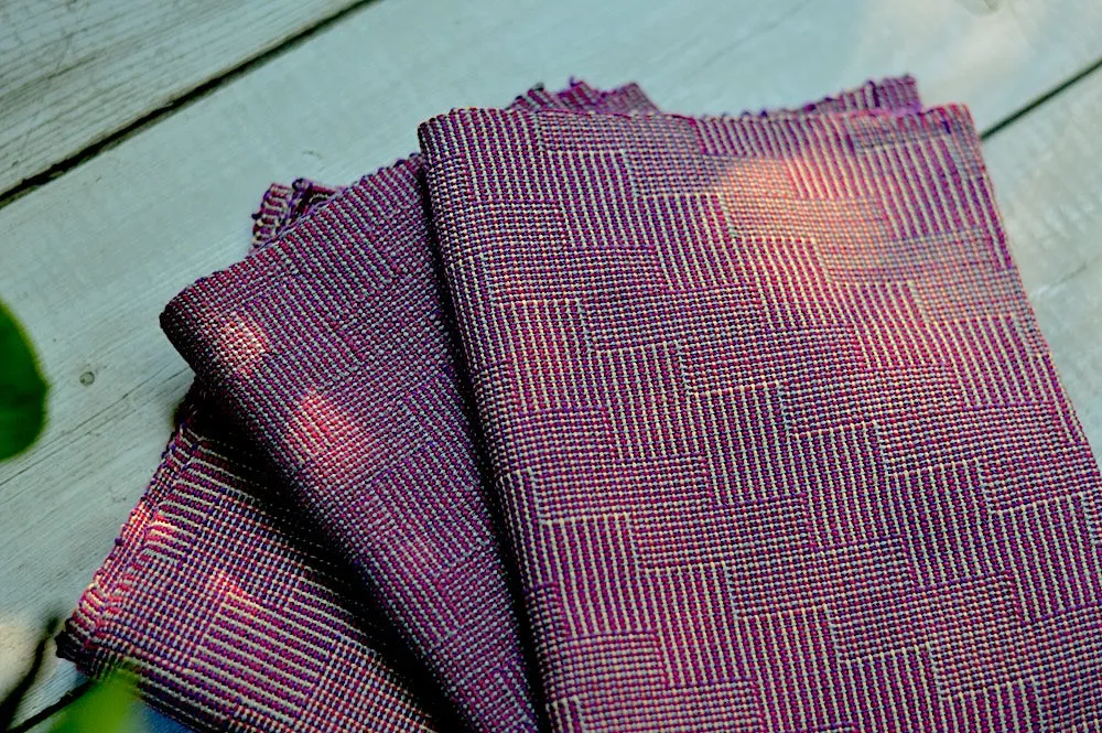 New year towels with Yoga yarn