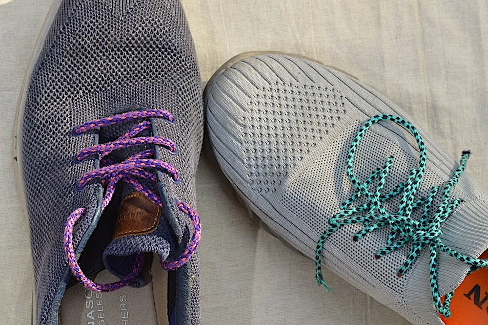 Shoe lace weaving on Inkle loom